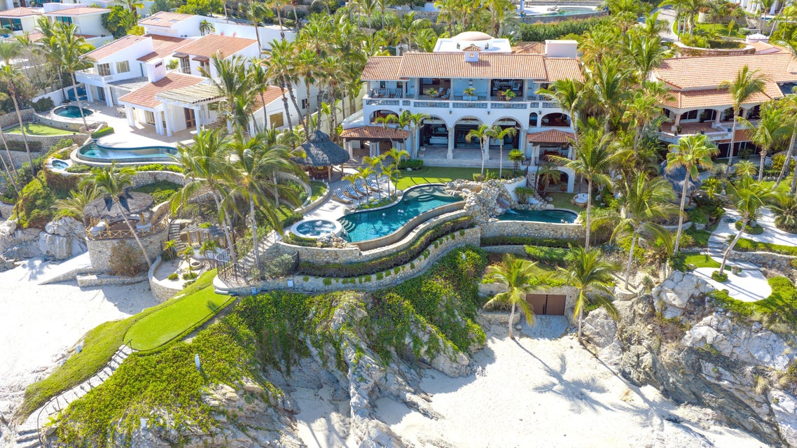 Luxury beachfront estate in Palmilla Bay, Cabo San Lucas with oceanfront views and private beach access