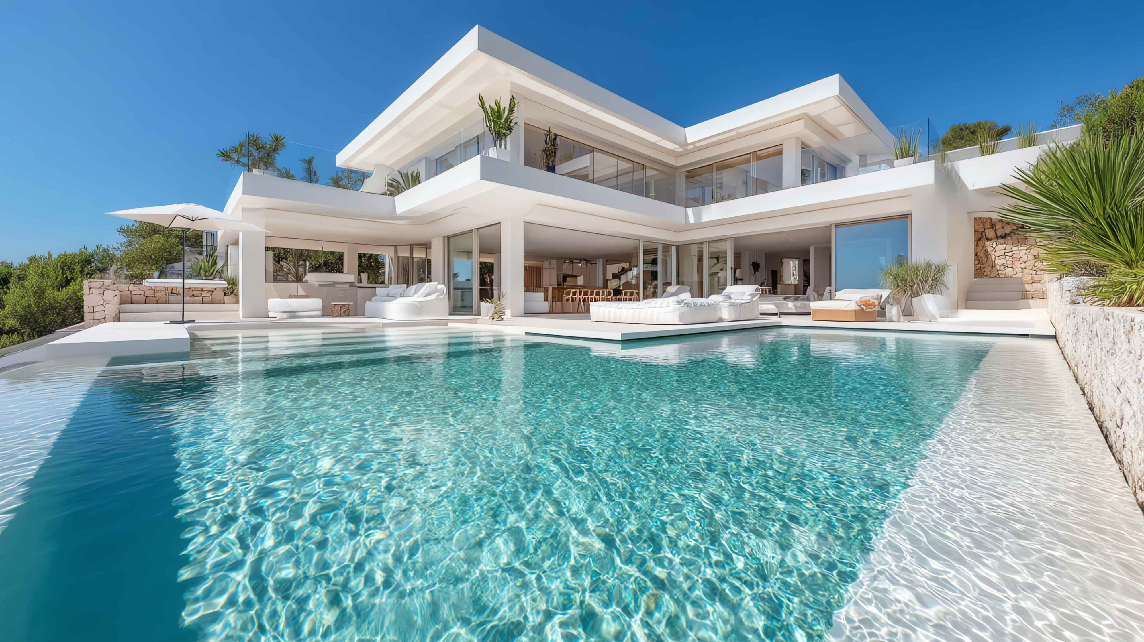 Luxury beachfront villa in Los Barriles with pool and panoramic Sea of Cortez views