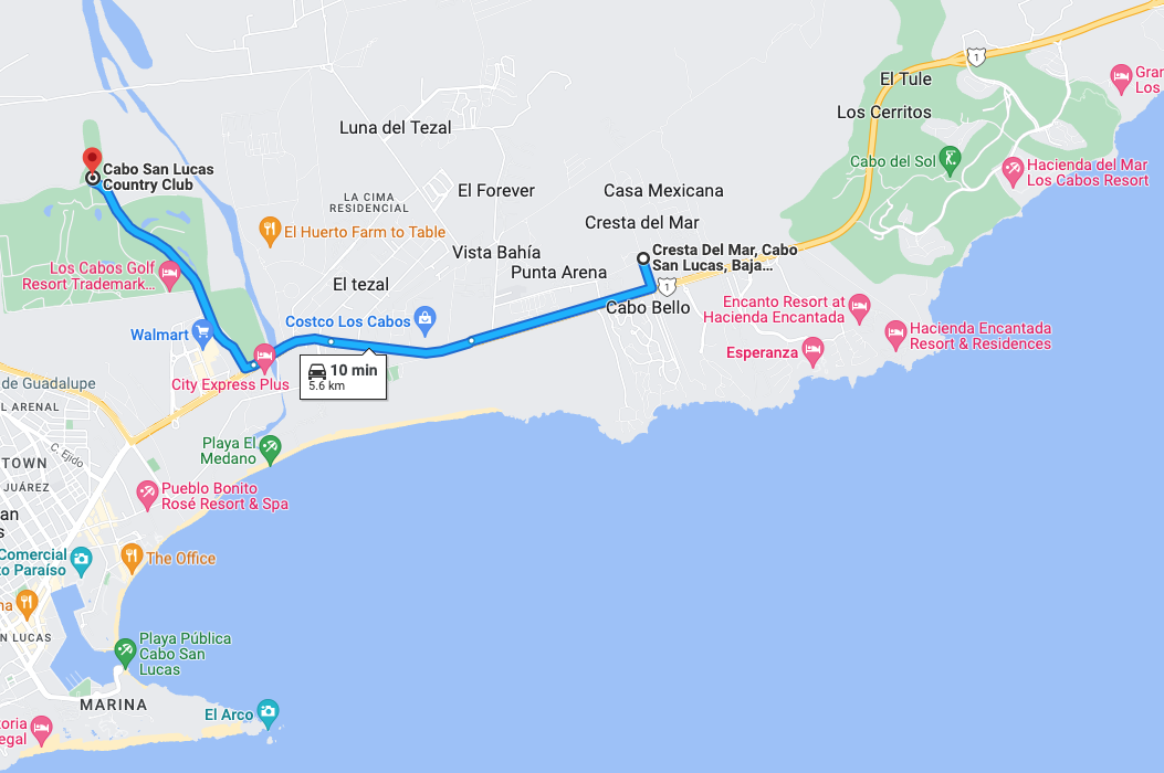 Lot close to golf course