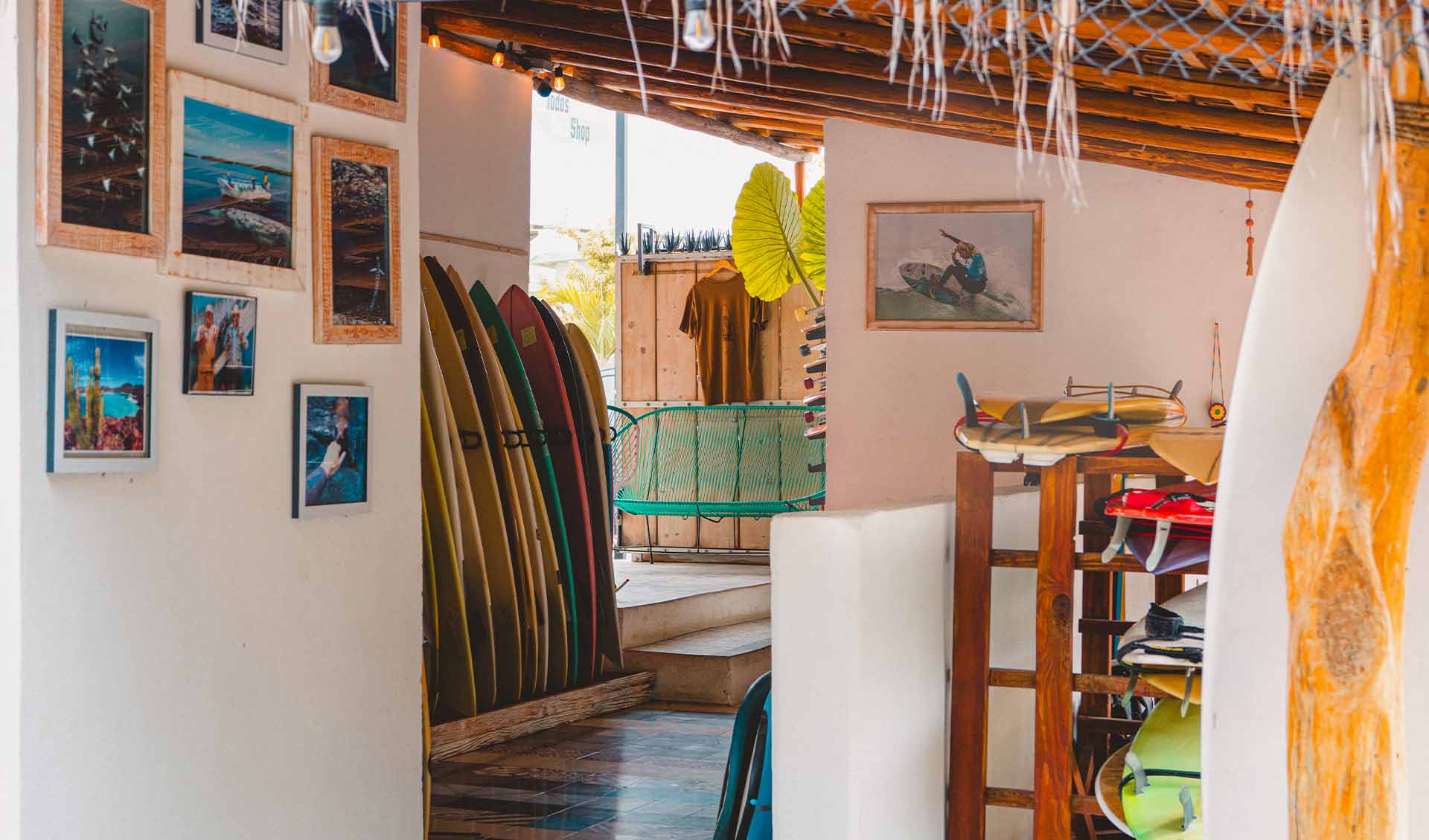Interior of the Casita or the curated shop display