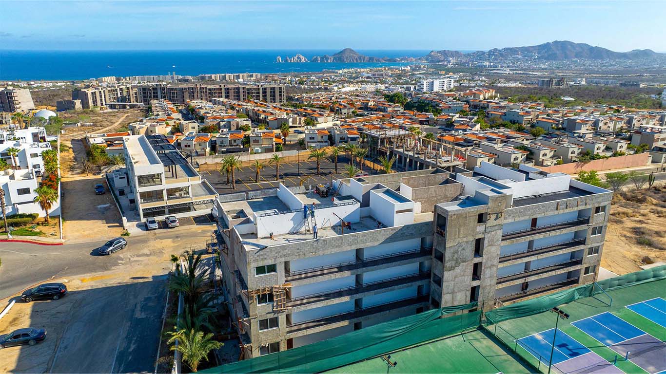 Rooftop infinity pool with ocean views at Balena Cabo San Lucas